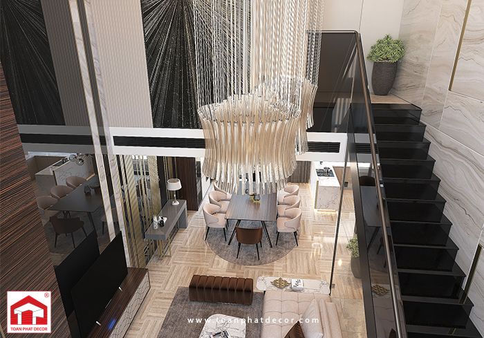 THIẾT KẾ VÀ THI CÔNG NỘI THẤT PENTHOUSE ANH HIẾU