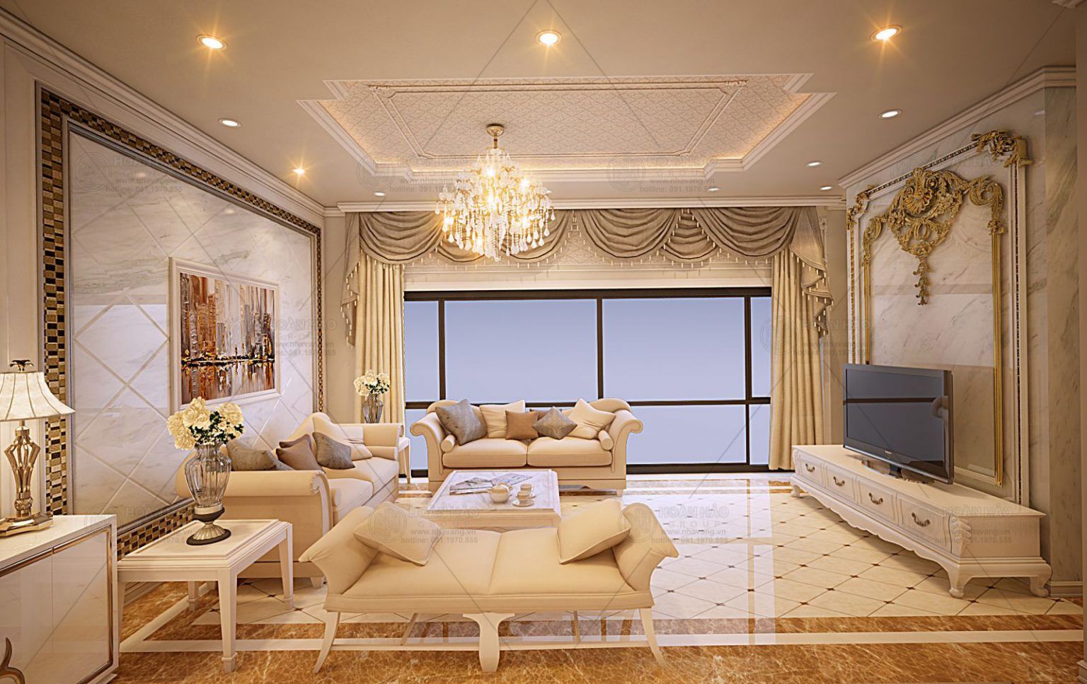 Thiết kế nội thất phòng khách