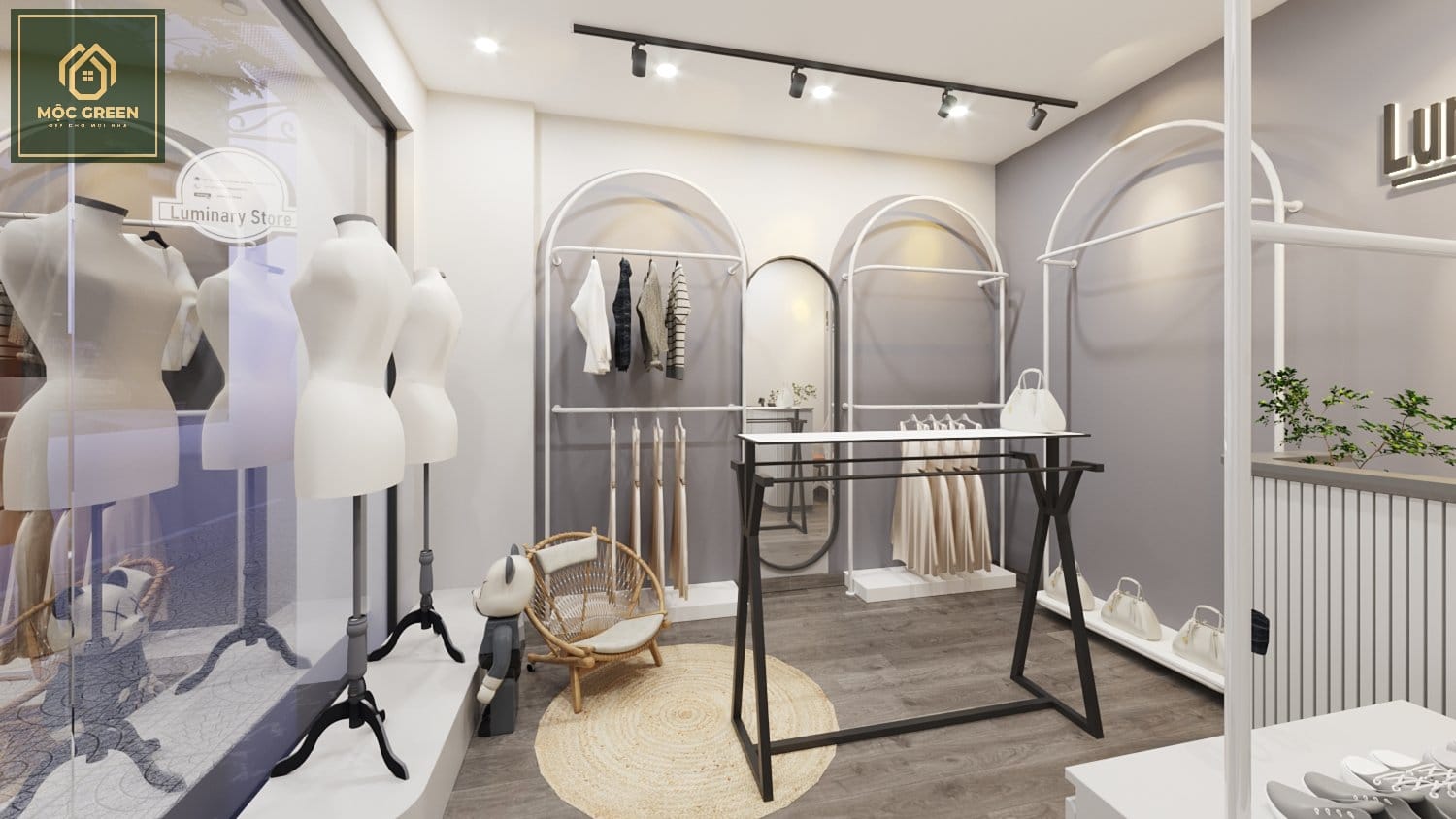 Thiết kế nội thất shop thời trang