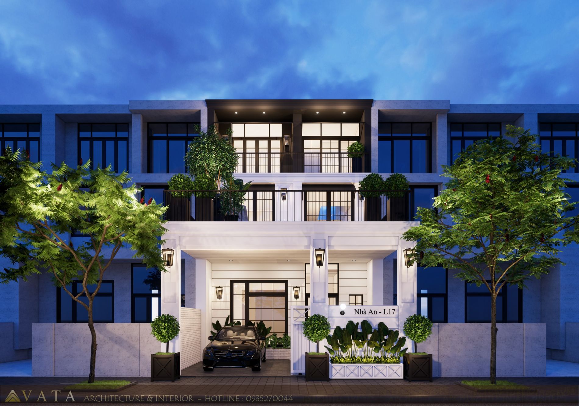 Thiết kế kiến trúc nhà phố