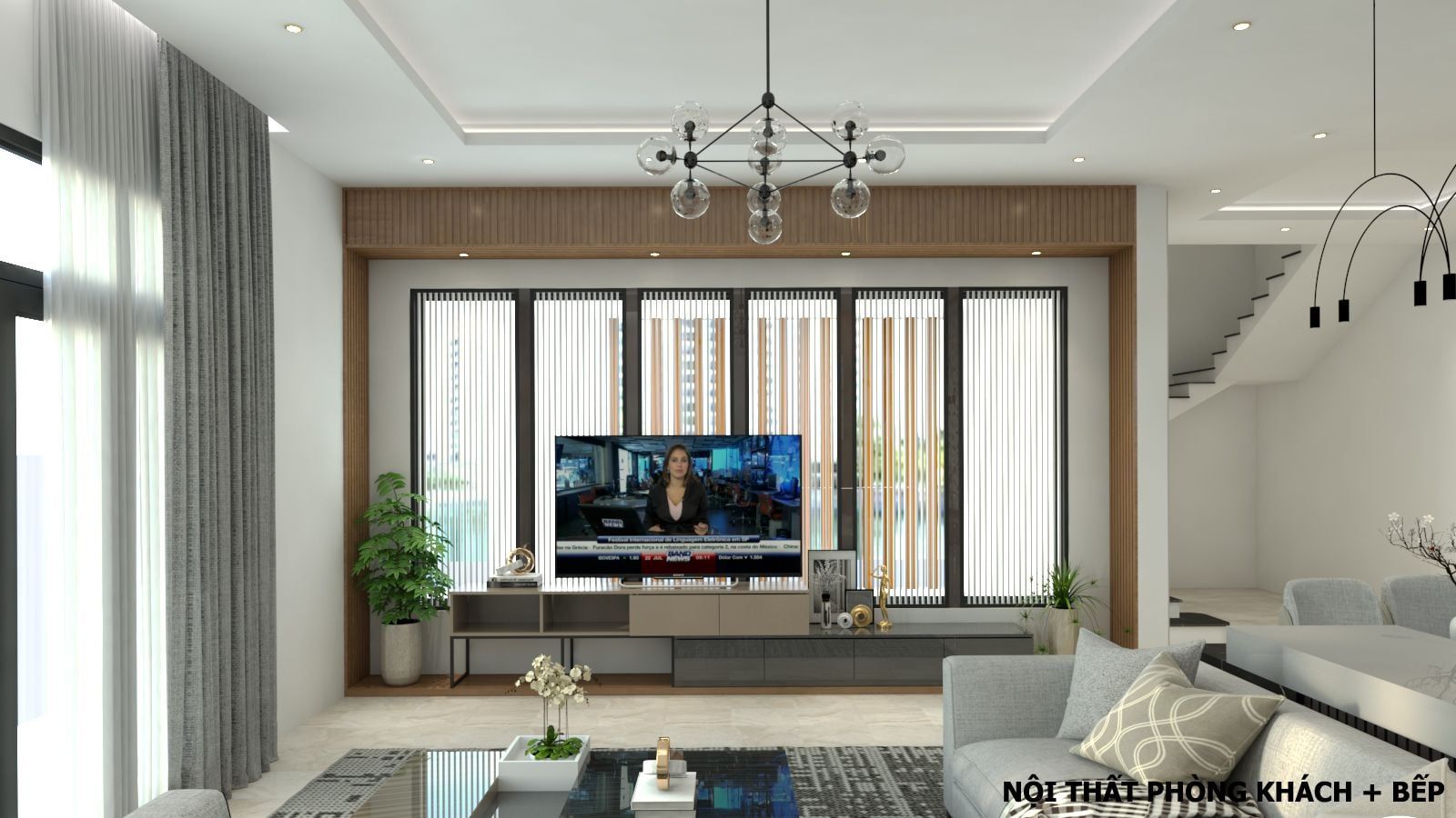 Thiết kế nội thất phòng khách