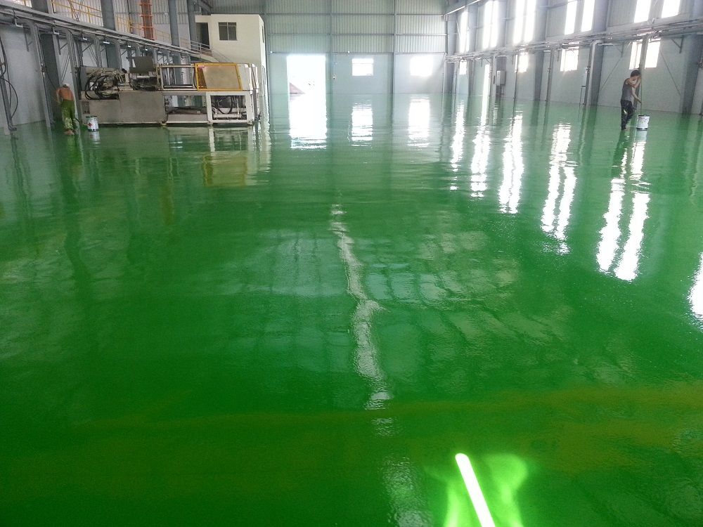 Thi công sơn sàn Epoxy
