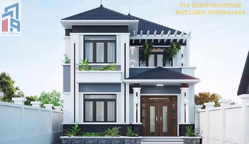 Biệt thự 2 tầng mái Nhật