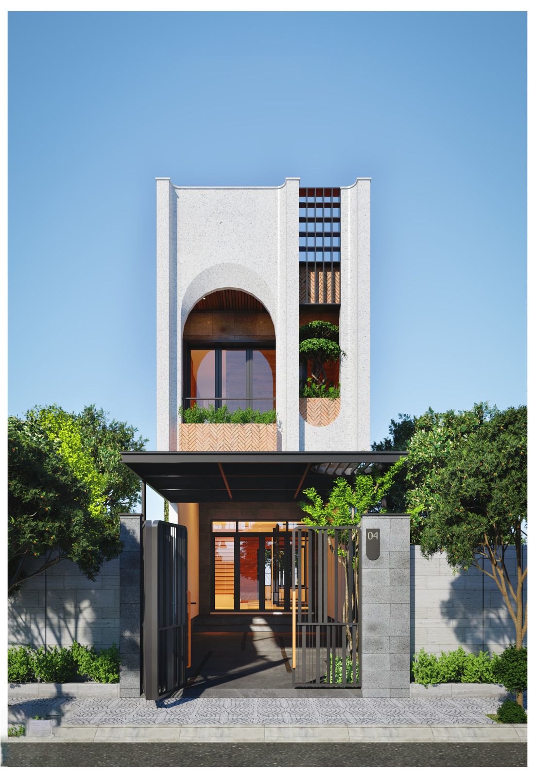 Thiết kế nhà ống 2 tầng