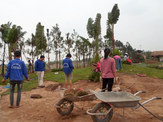 Thi công sân vườn