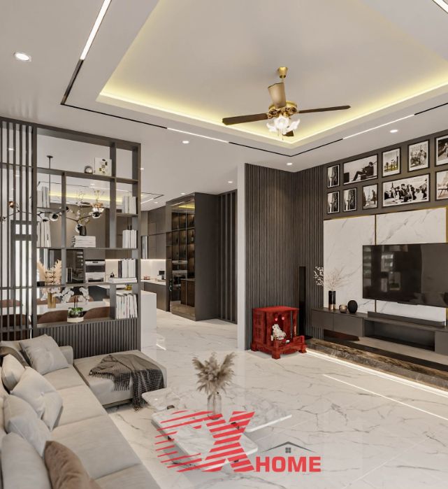 Thiết kế phòng khách nhà phố