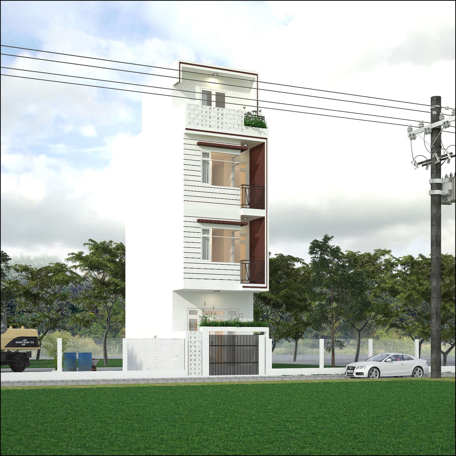 Xây dựng  nhà phố