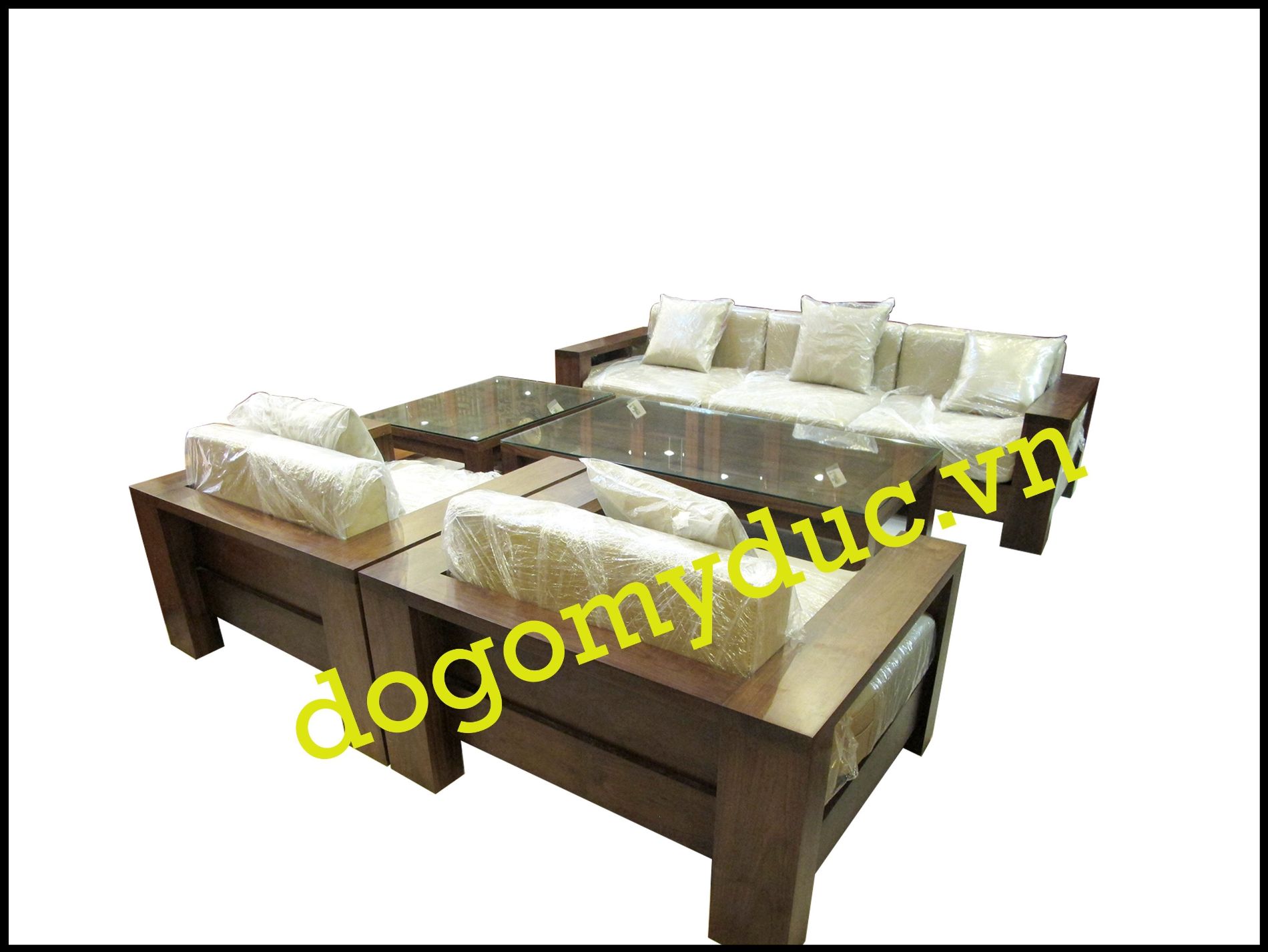 BỘ SOFA GỖ ÓC CHÓ