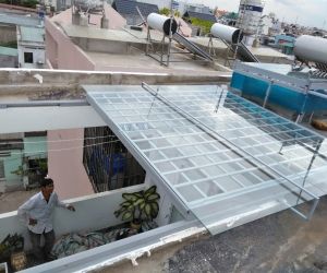 Giếng trời dạng kéo tay