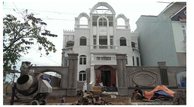 Thi công sơn nhà 