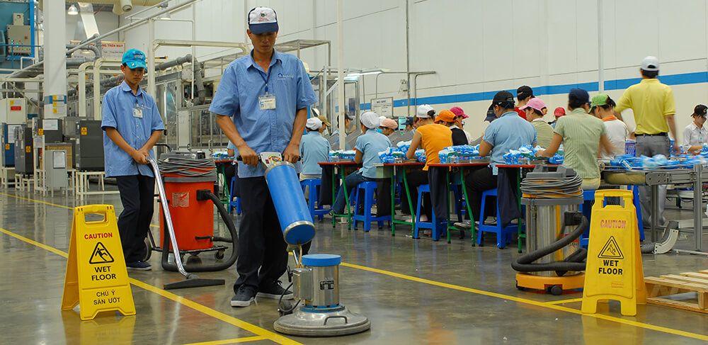 Vệ sinh nhà máy khu công nghiệp