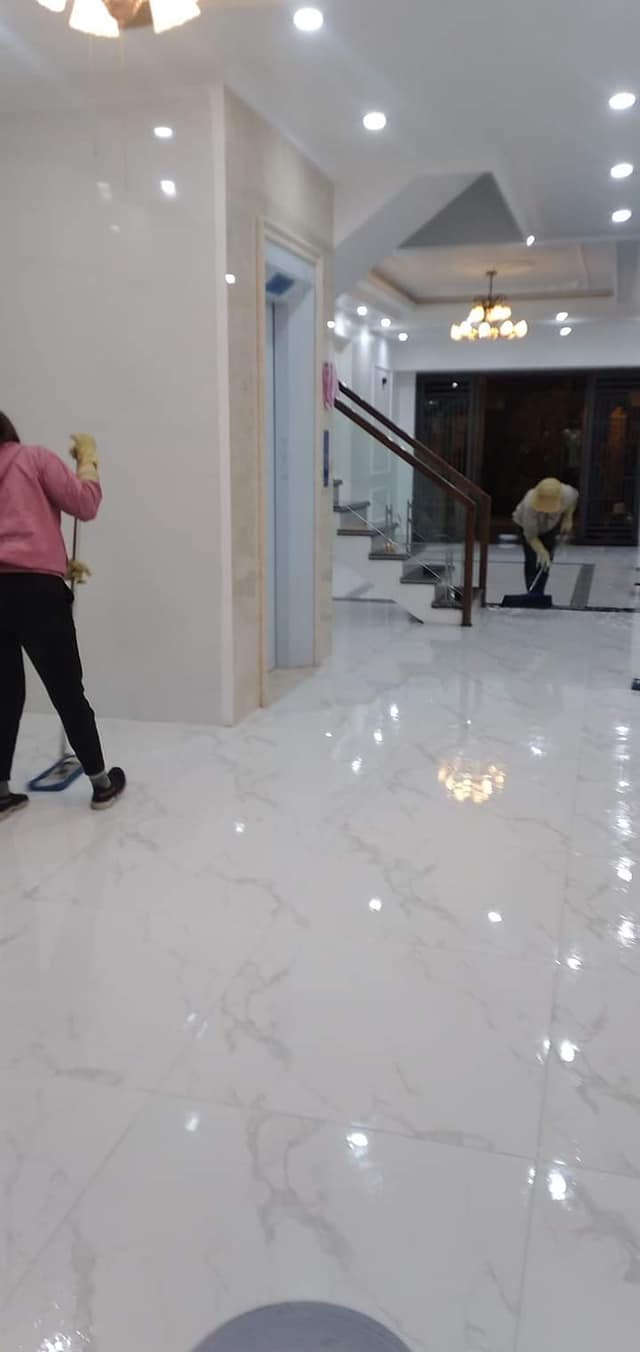 Vệ sinh công trình sau xây dựng