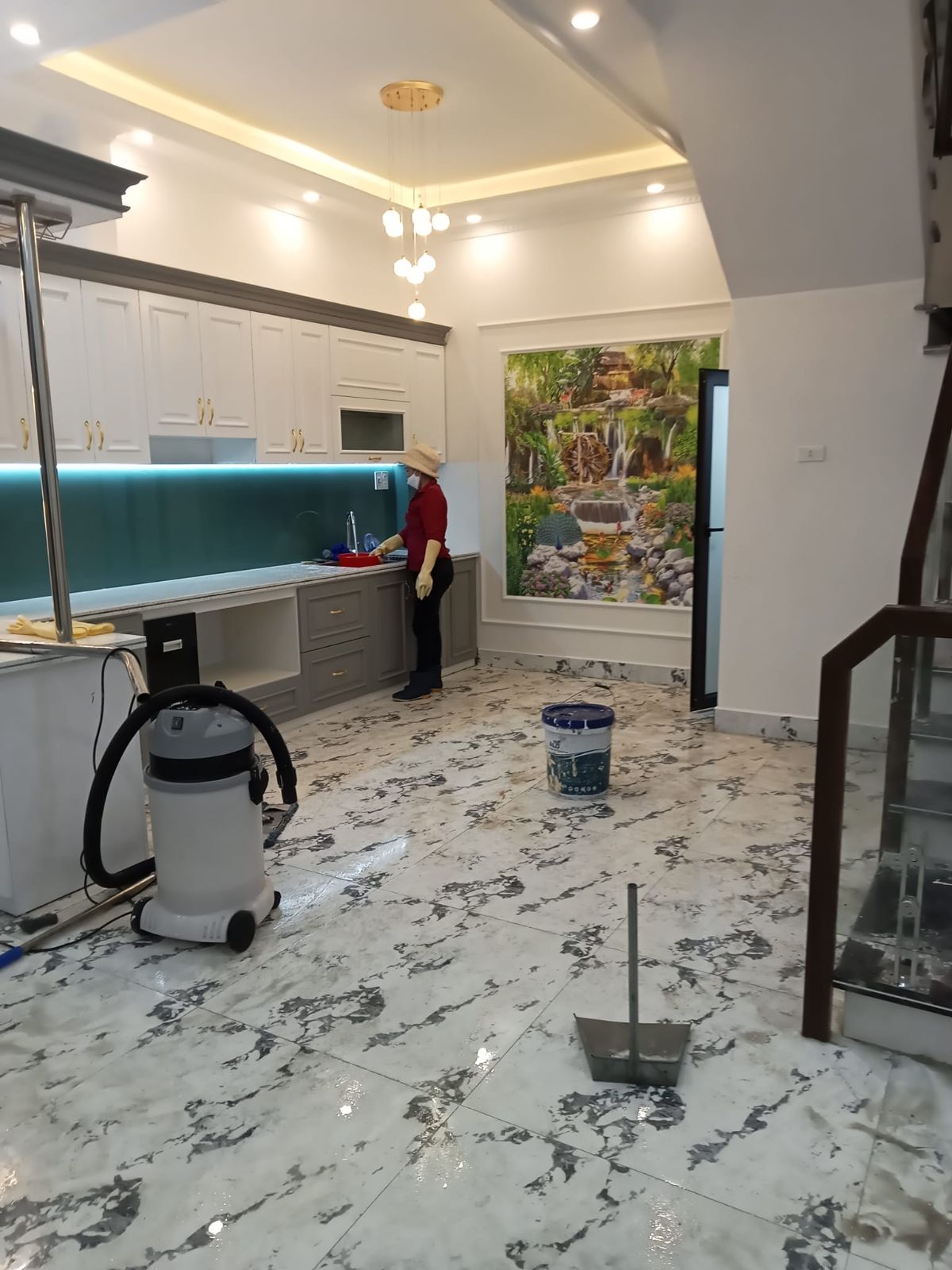 Vệ sinh công trình sau xây dựng