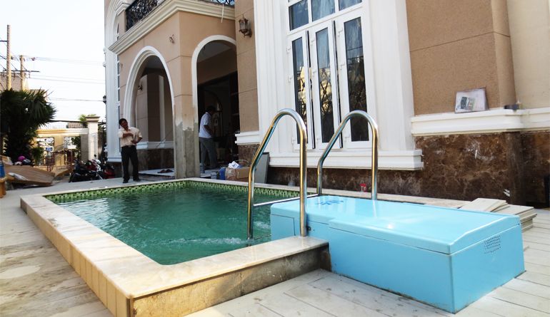 Thiết kế thi công hồ bơi nhà hiện đại