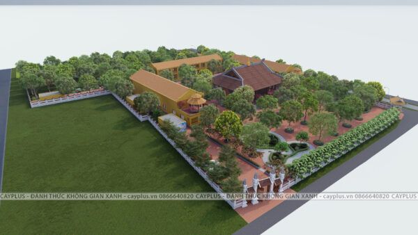 Thiết kế cảnh quan chùa Vĩnh Bình