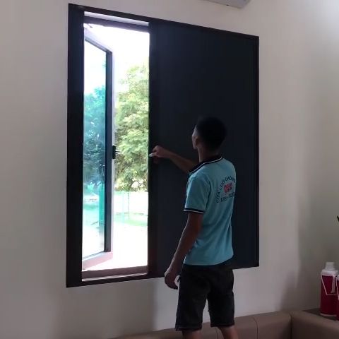 Cửa 2 trong 1  Cửa chống muỗi kết hợp rèm tổ ong