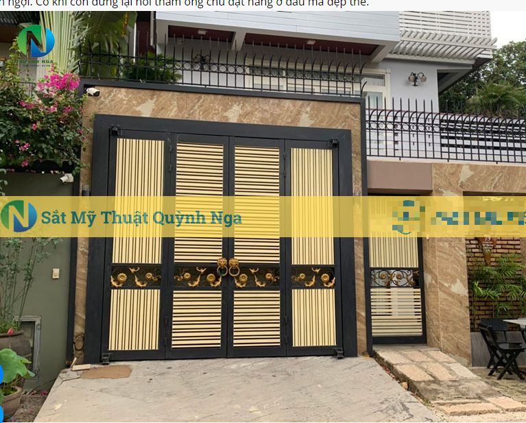 Cửa cổng sắt