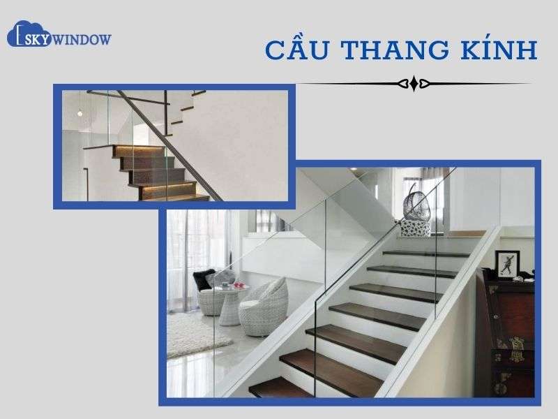 Cầu thang kính