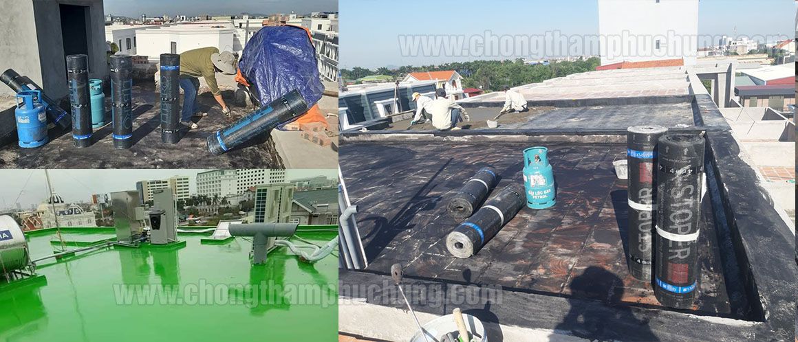 Thi công chống thấm sàn mái