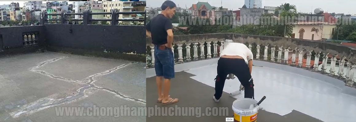 Thi công chống thấm trần nhà