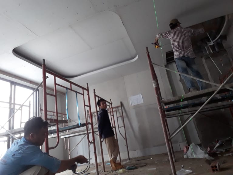 Thi công lắp đặt thạch cao