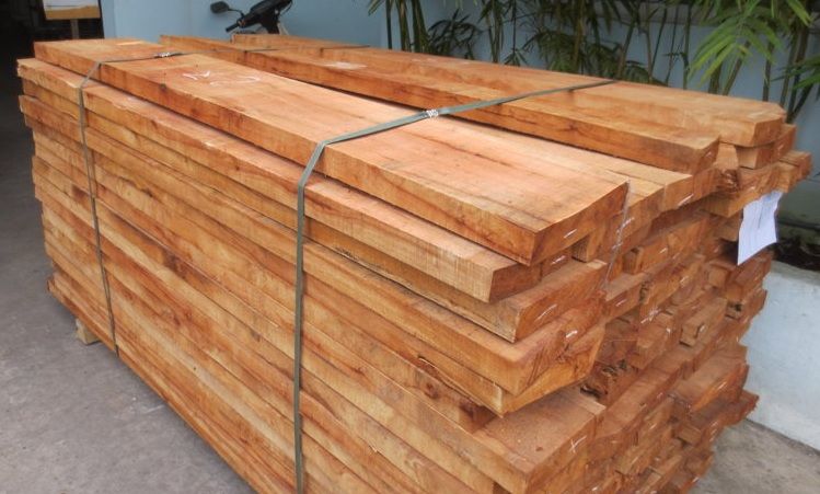 Gỗ gốc cao su tẩm sấy
