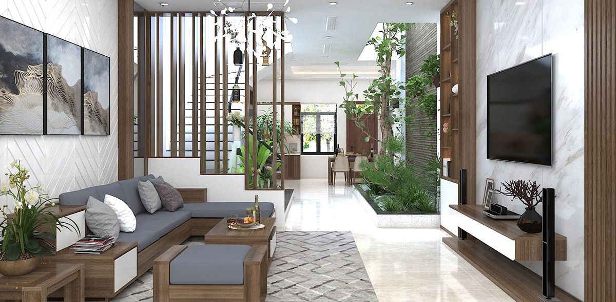 Thiết kế thi công nội thất phòng khách