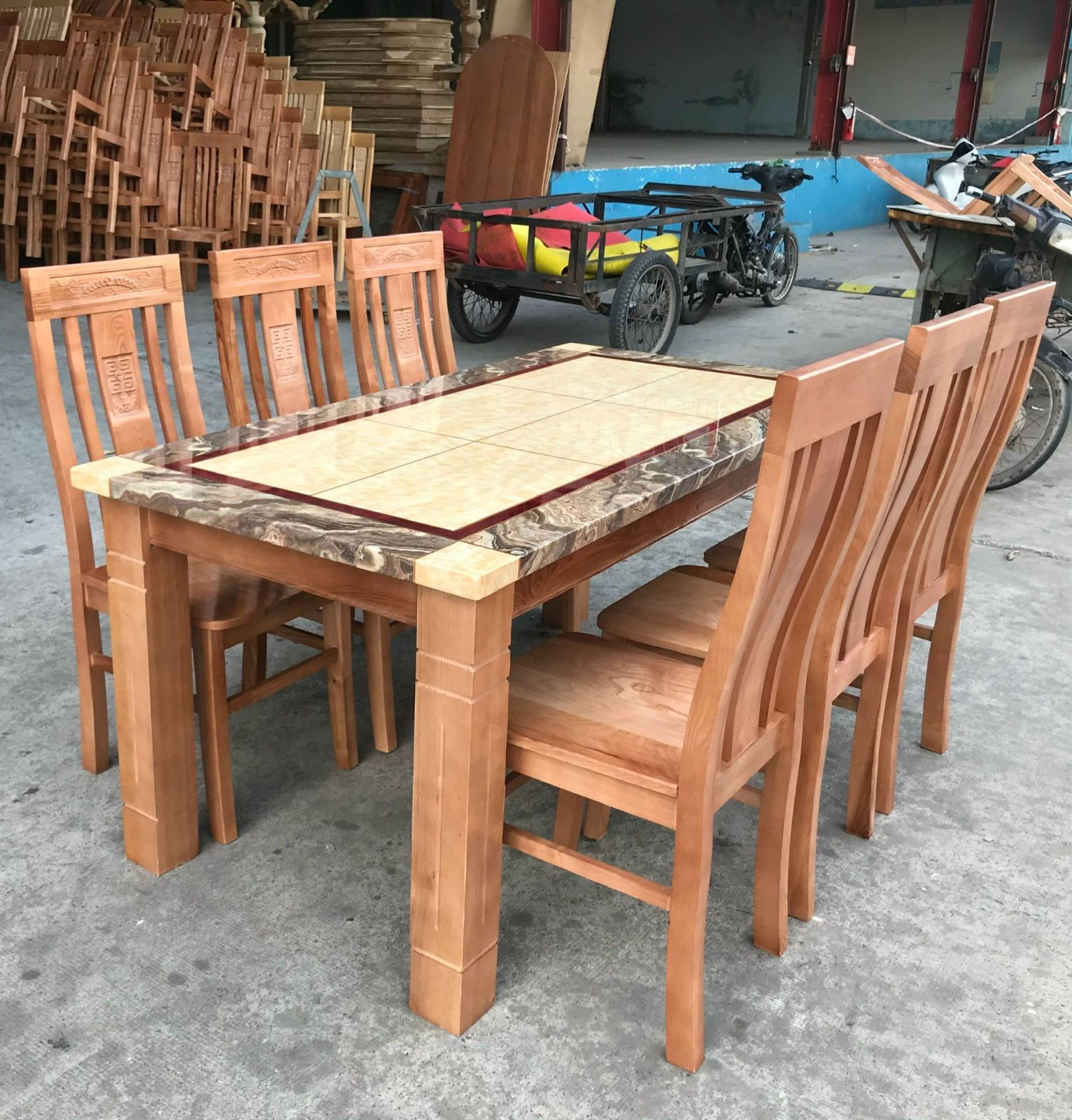 Bộ bàn ghế gỗ