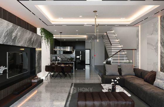 Thiết kế thi công nội thất nhà phố