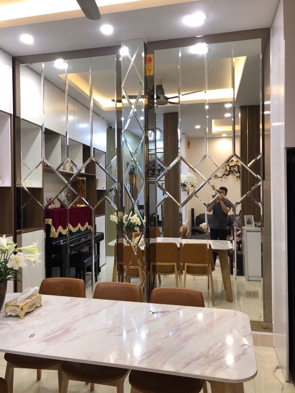 Bộ vách kính phòng bếp