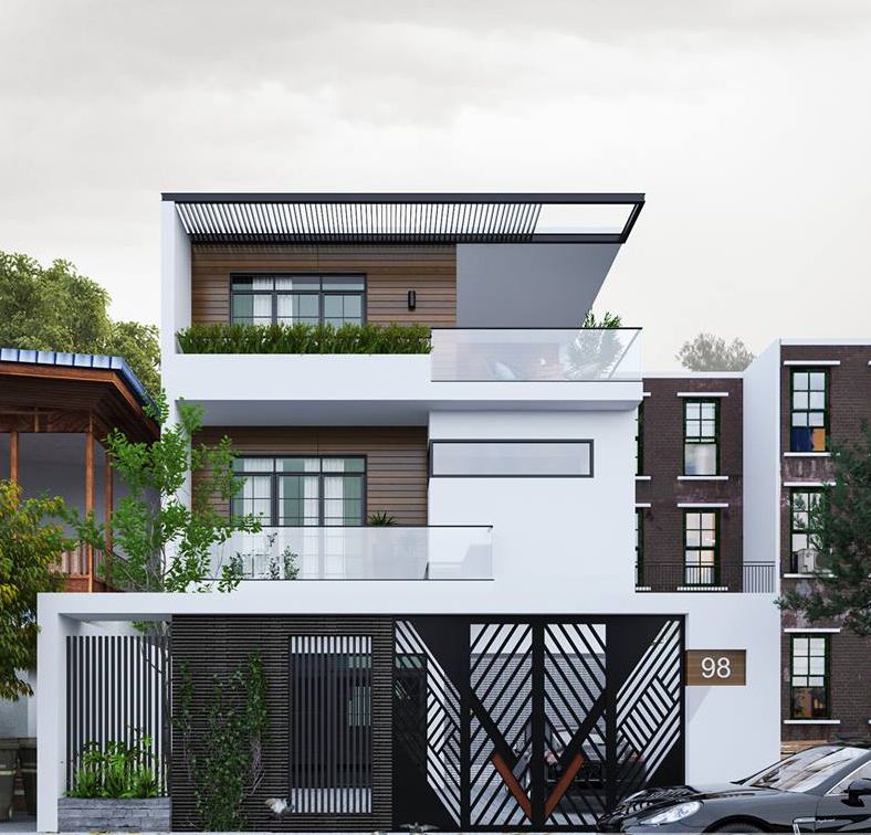 Thiết kế kiến trúc nhà phố