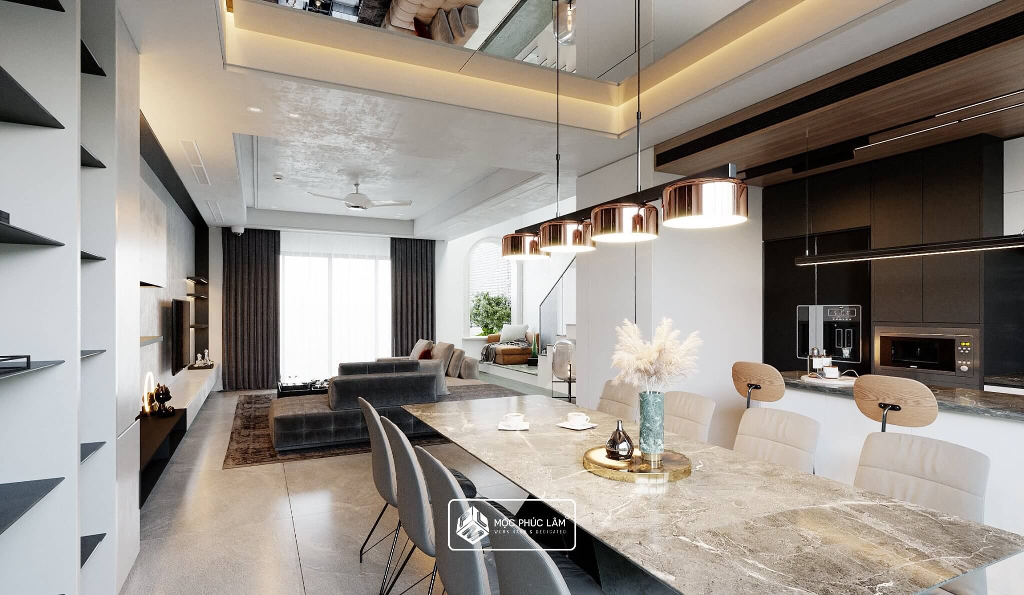 Thiết kế nội thất nhà phố