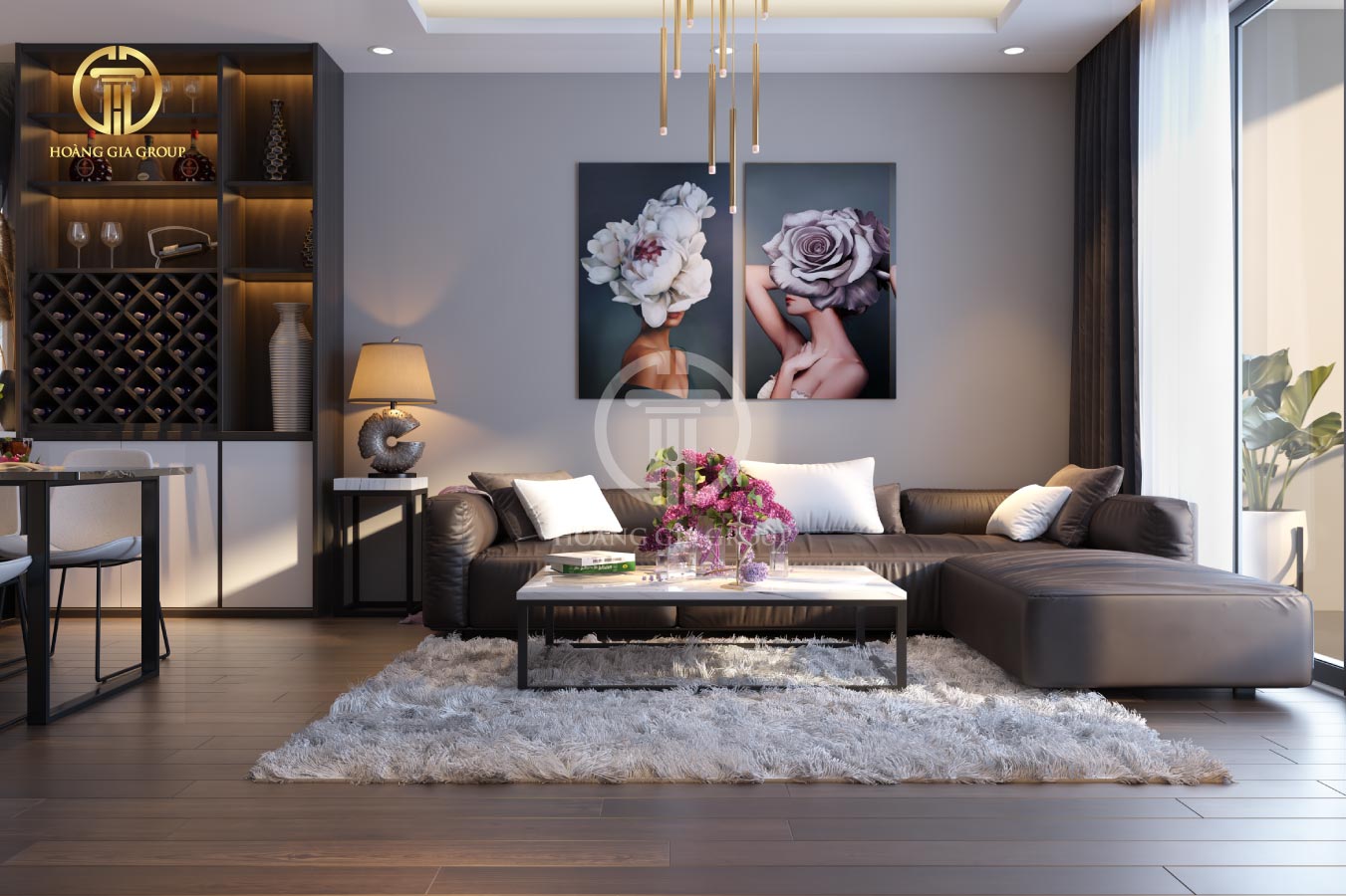 Thiết kế nội thất căn hộ hiện đại