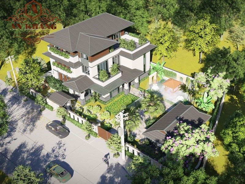 BIỆT THỰ VƯỜN 3 TẦNG MÁI THÁI HIỆN ĐẠI ĐẸP180M2 XANH MÁT TẠI CỦ CHI