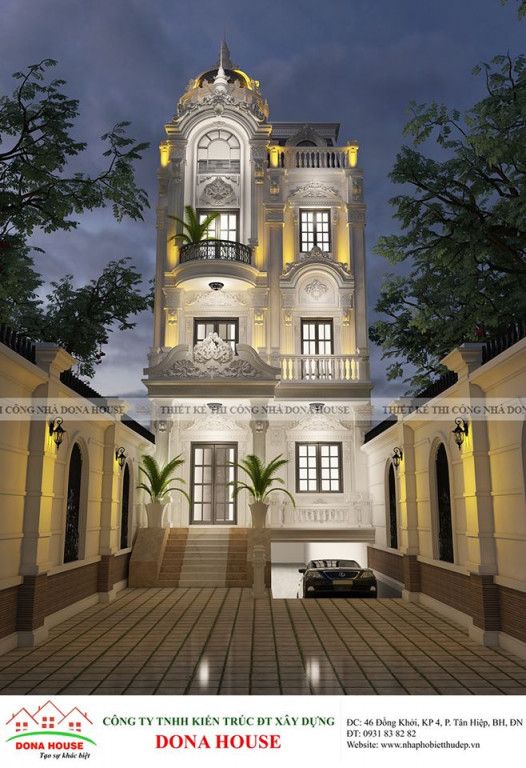 Xây dựng biệt thự 4 tầng