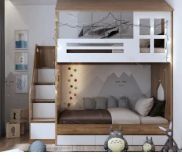Giường tầng thông minh có mái nhà