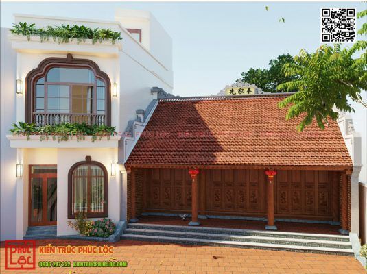 Thiết kế nhà gỗ 3 gian