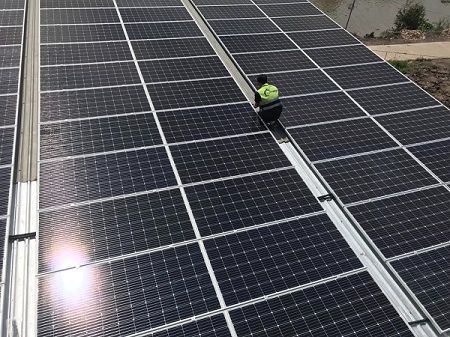 Hệ thống điện mặt trời hòa lưới công suất 399 kWp 
