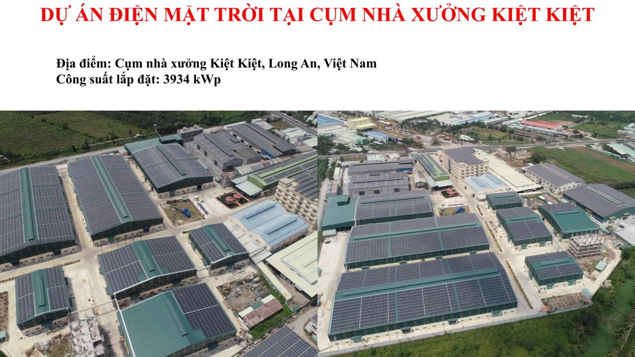 DỰ ÁN ĐIỆN MẶT TRỜI TẠI NHÀ XƯỞNG K2K3