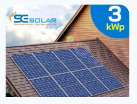 HỆ THỐNG ĐIỆN MẶT TRỜI ÁP MÁI 3KWP