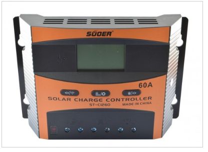 Bộ sạc năng lượng mặt trời PWM 12V24V 60A có màng hình