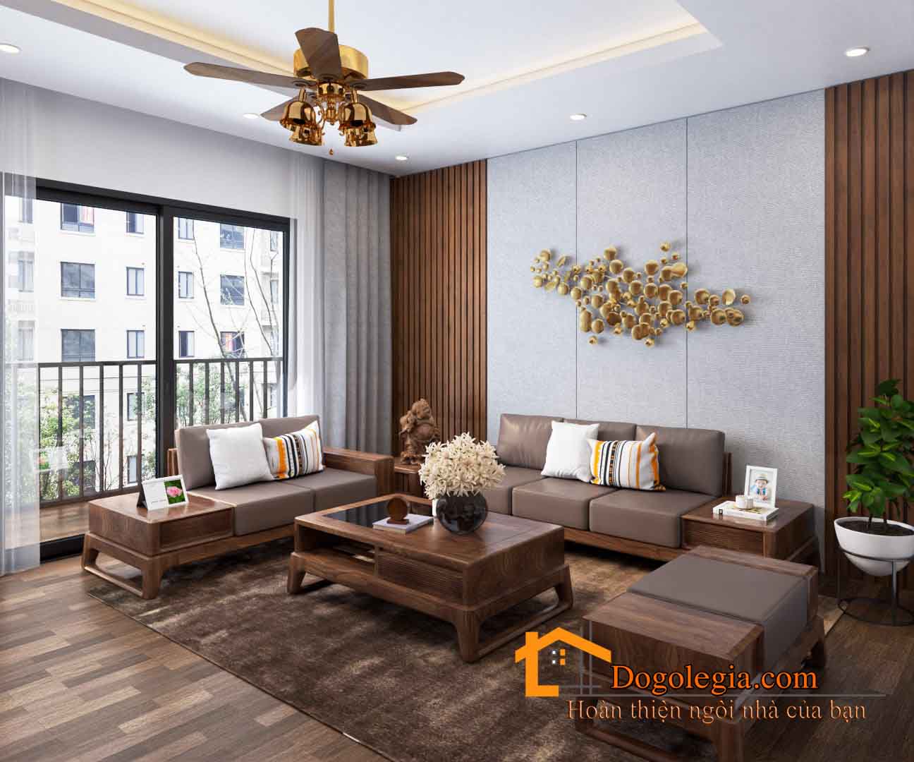  Sofa gỗ hiện đại