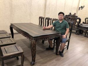 BÀN GHẾ ĂN GỖ MUN