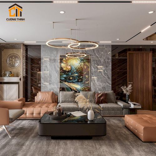 Thiết kế thi công nội thất phòng khách