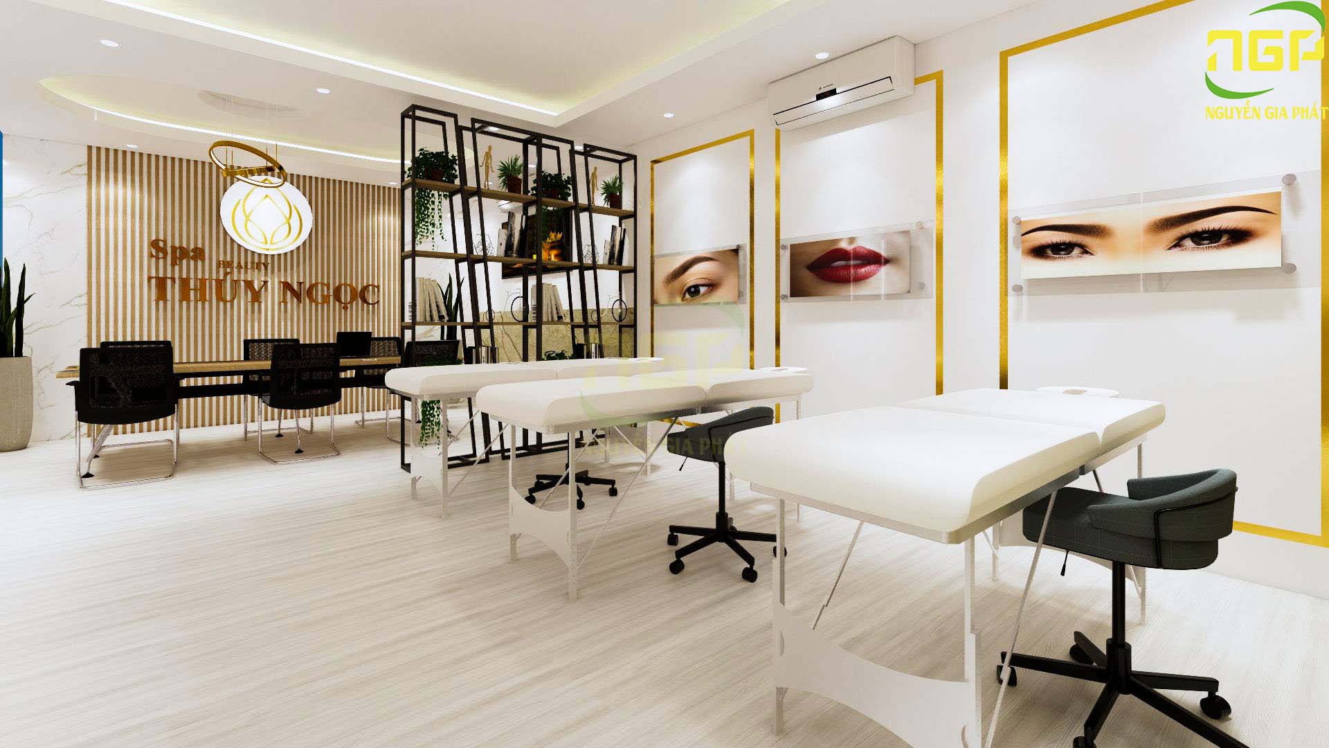 Lắp sàn gỗ gỗ cho Spa