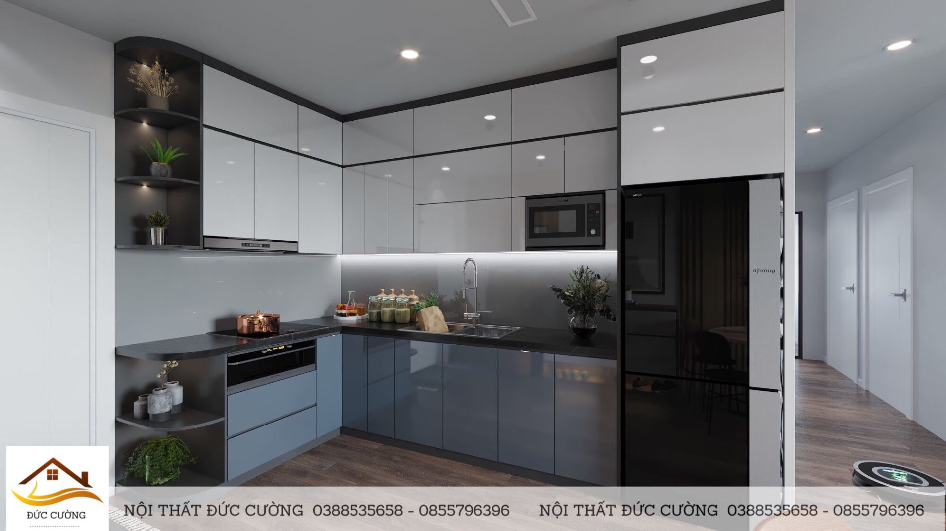 thiết kế thi công tủ bếp