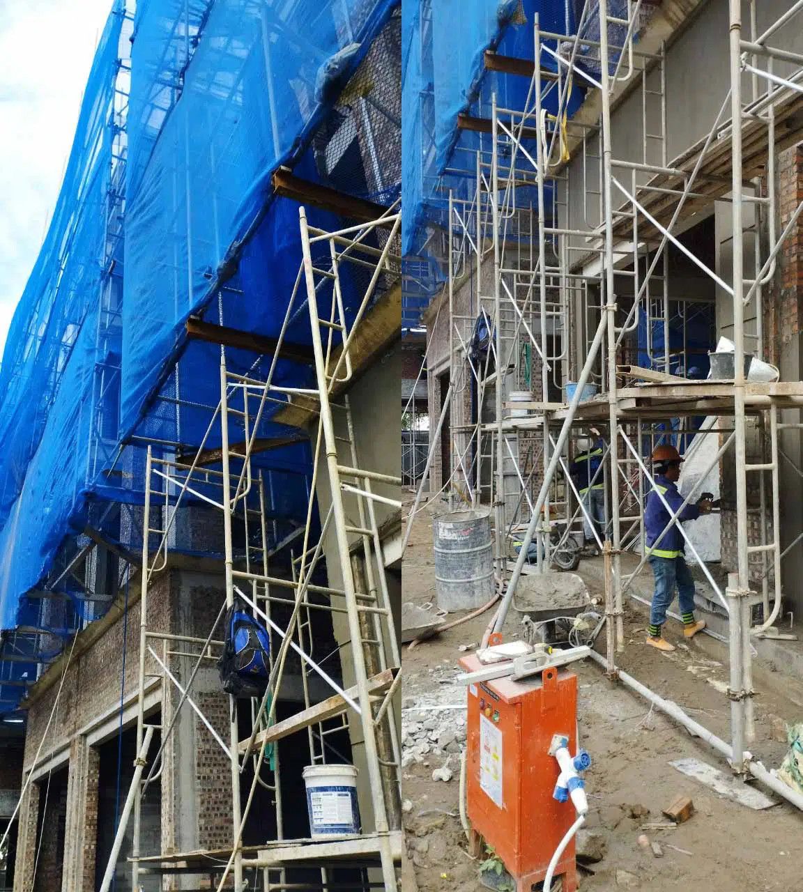 Thi công biệt thự liền kề phần thô