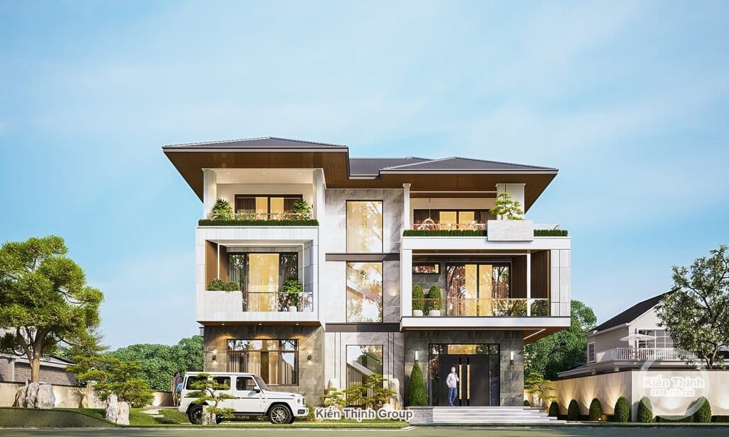 Biệt Thự 3 Tầng Mái Thái Hiện Đại Tại Đà Lạt 