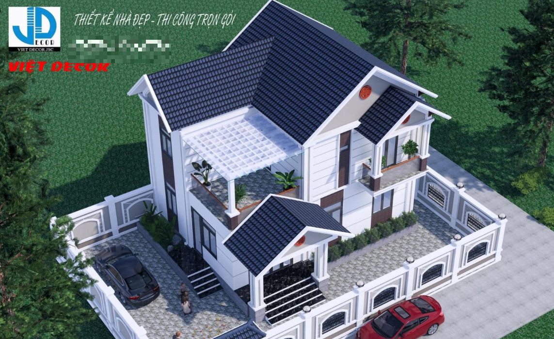 Thi công thiết kế mầu biệt thự