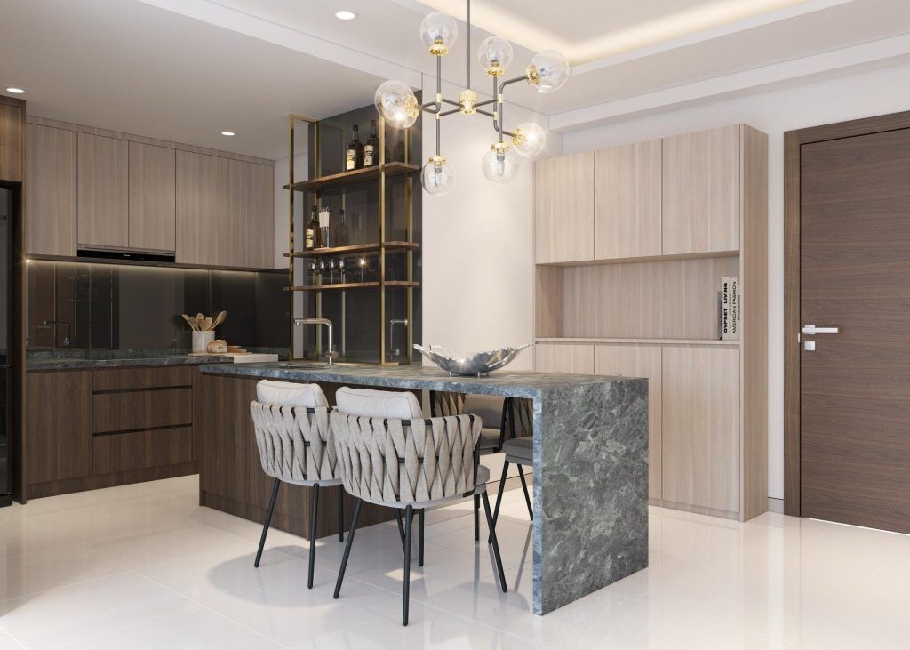 Thiết kế phòng bếp căn hộ